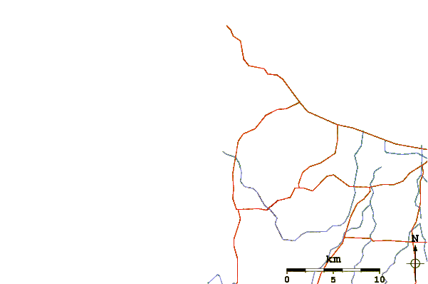 Roads and rivers around Smiths Point and Beach