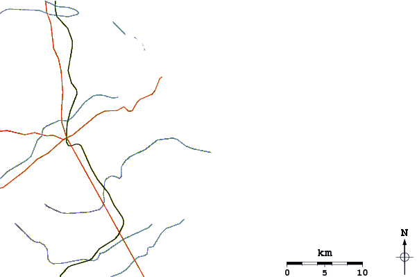 Roads and rivers around Sororoca