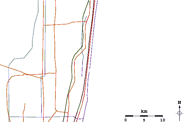 Roads and rivers around South Beach Pavilion