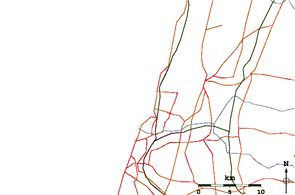 Roads and rivers around South Beach