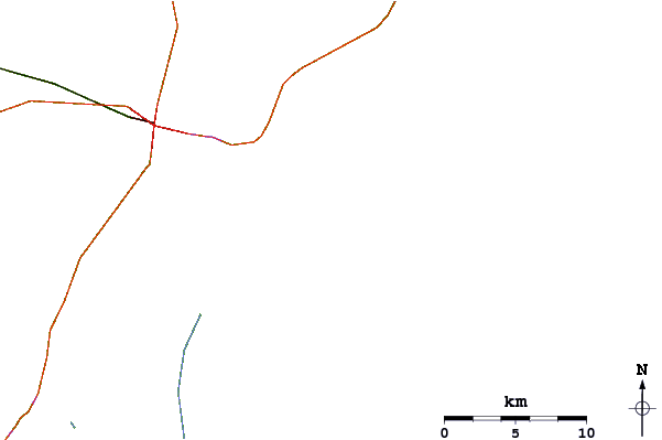 Roads and rivers around South End