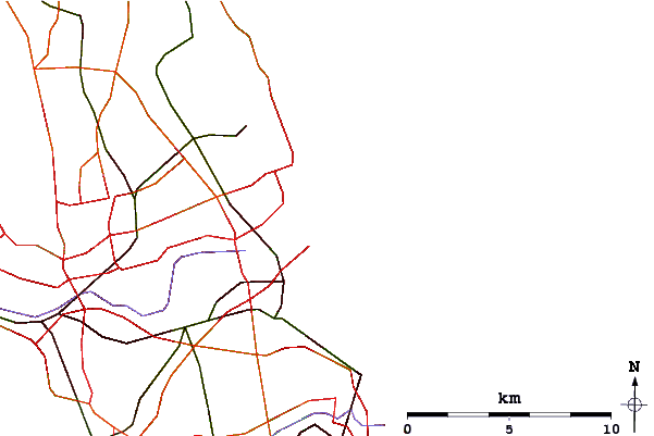Roads and rivers around South Shields