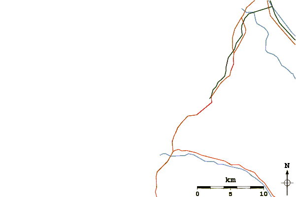 Roads and rivers around Spanish Bay-South Moss
