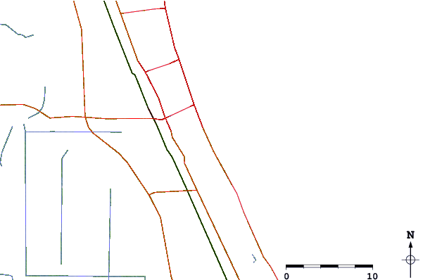 Roads and rivers around Spessard Holland