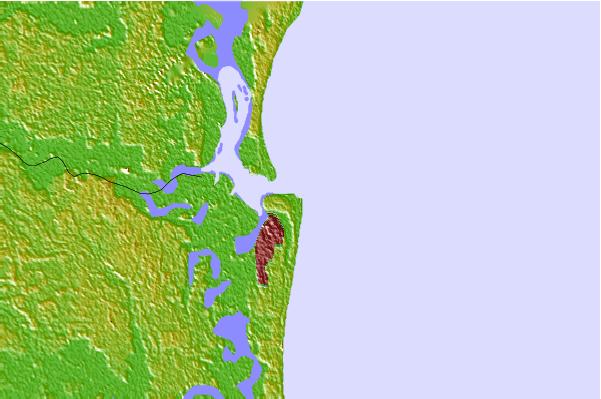 Surf spots located close to St Marys Rivermouth