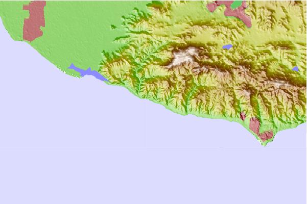 Surf spots located close to Staircase Beach