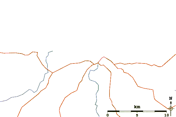Roads and rivers around Sunnyside Bay