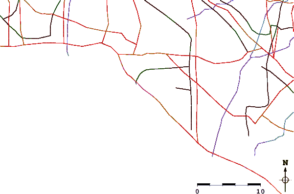 Roads and rivers around Sunset Beach