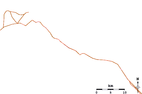 Roads and rivers around Surfers Beach