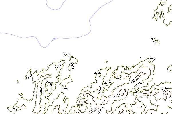 Shoreline around Tabarka Les Aiguilles