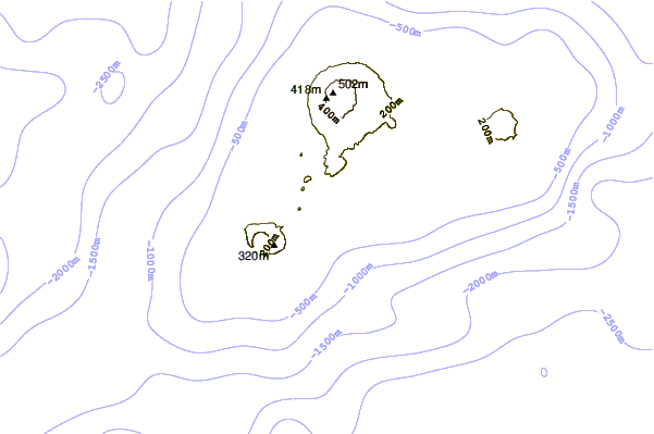 Shoreline around Papa Tangaroa