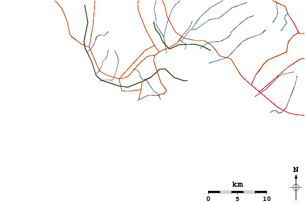 Roads and rivers around The Cove