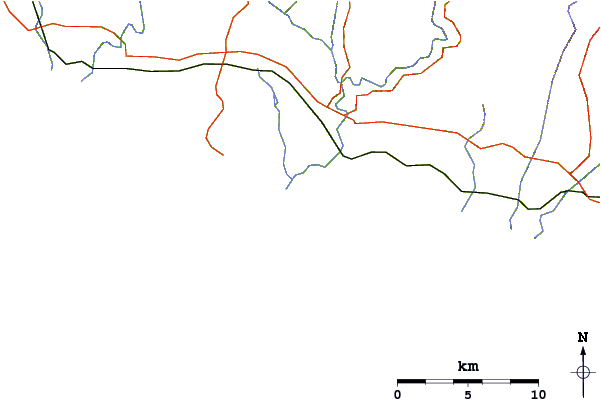 Roads and rivers around TheFences