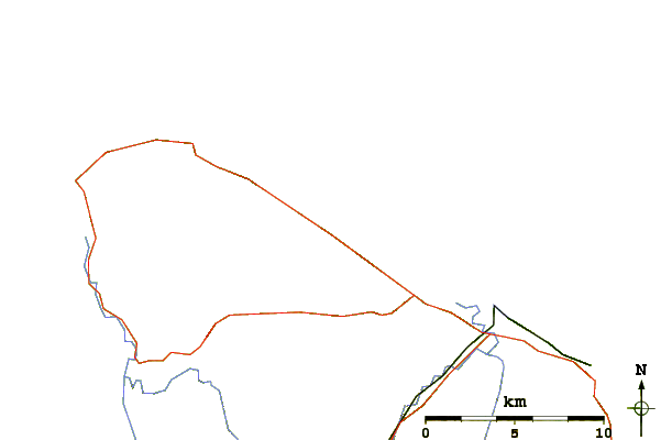 Roads and rivers around The Strait
