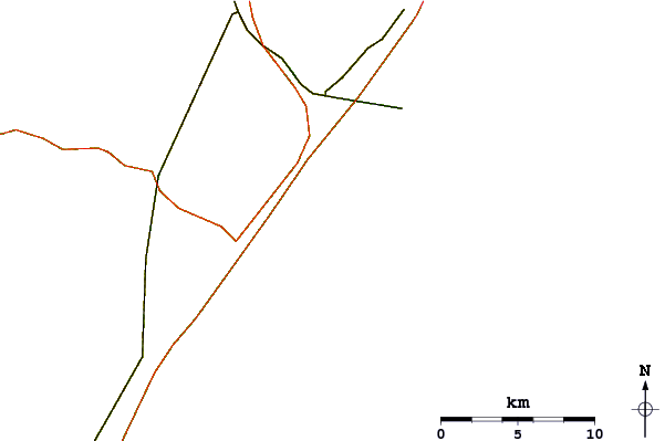Roads and rivers around 37th Street Jetty