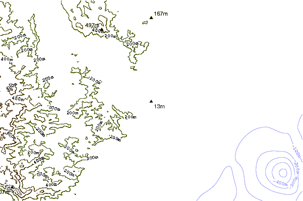 Shoreline around Trapdoors
