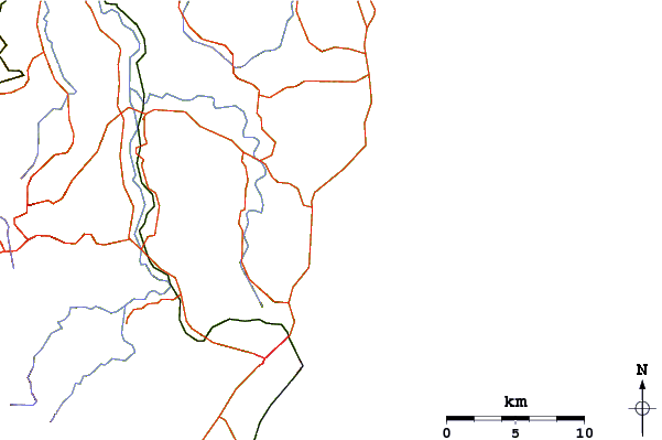 Roads and rivers around Trapdoors