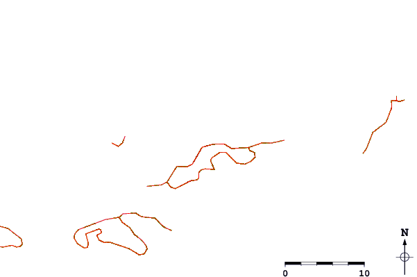 Roads and rivers around Trunk Bay - Shark Bay
