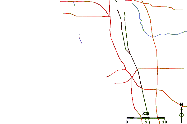 Roads and rivers around Turtle Beach