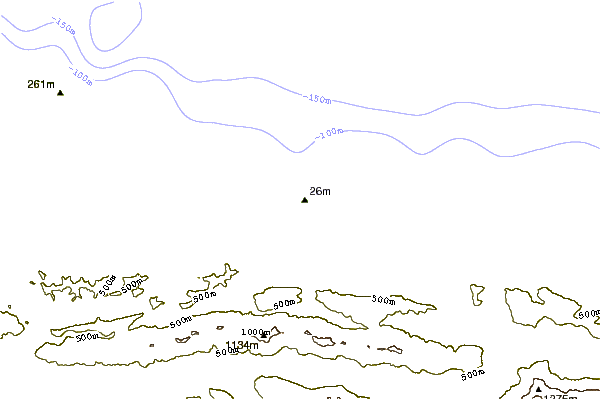Shoreline around Twin Rivers