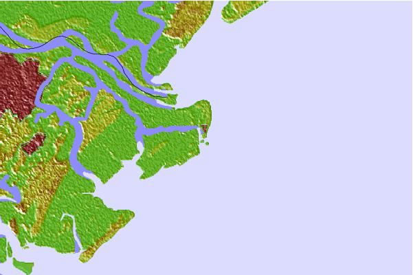 Surf spots located close to Tybee South End Sand Bar