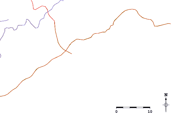 Roads and rivers around Vermelha do Sul