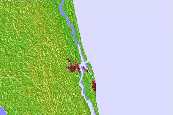 Surf spots located close to Vilano Beach