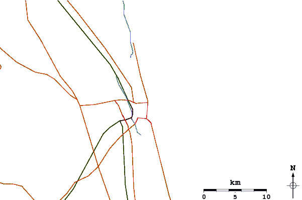 Roads and rivers around Vilano Beach