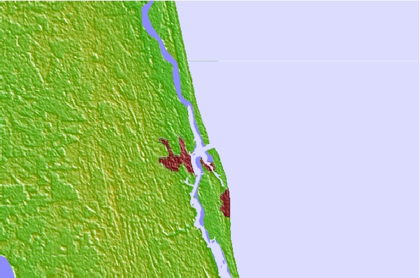 Surf spots located close to Vilano Jetty