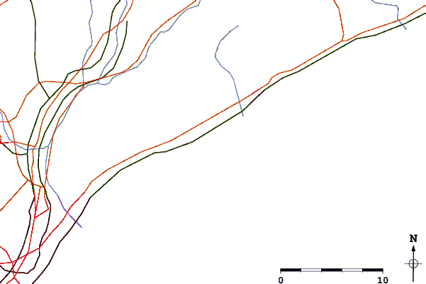 Roads and rivers around Vilassar de Mar