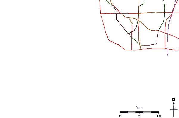 Roads and rivers around Wallys
