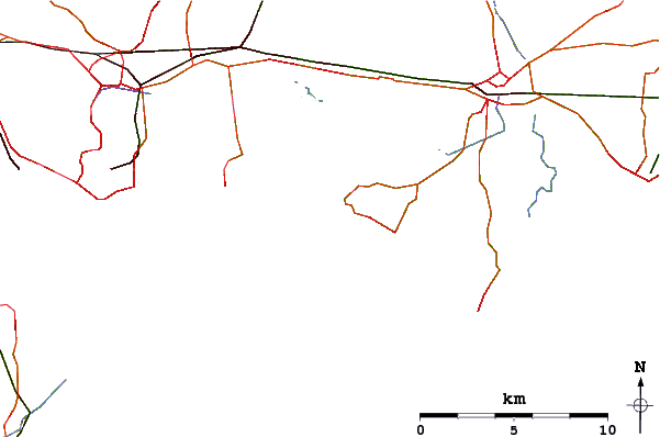 Roads and rivers around West Wittering