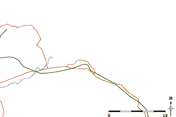 Roads and rivers around White Sands