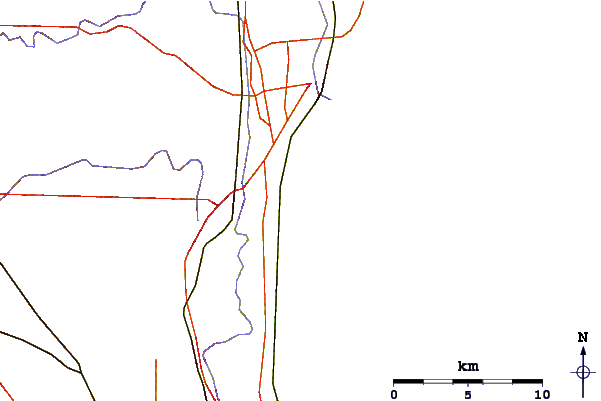 Roads and rivers around Whitefish Bay