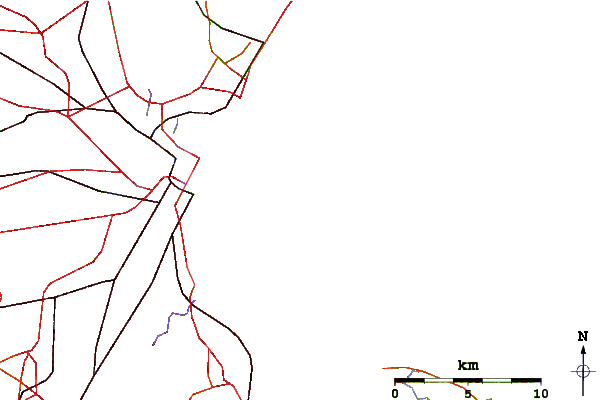 Roads and rivers around Winthrop Jetty