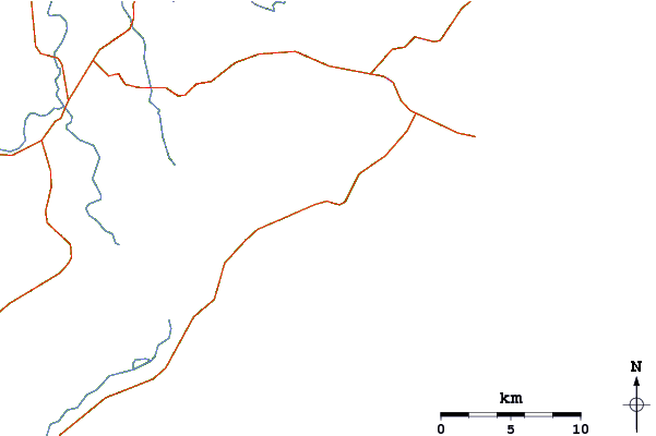 Roads and rivers around Yacaaba Head-Boulders