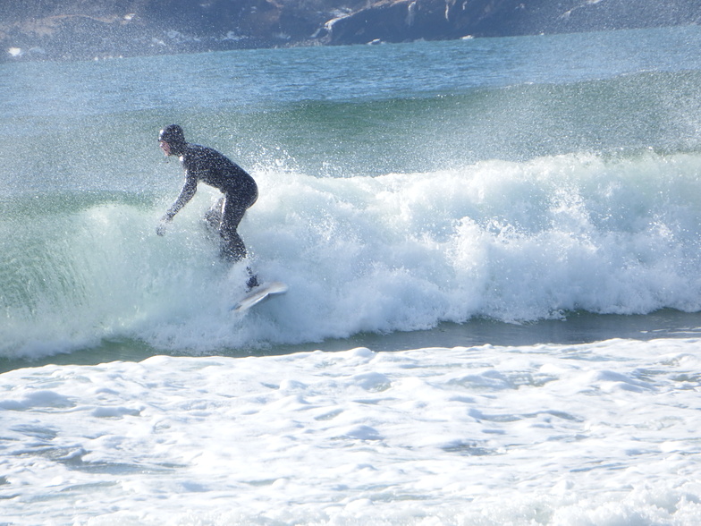 riding a wave, Hirtle's Beach (Hartling Bay)
