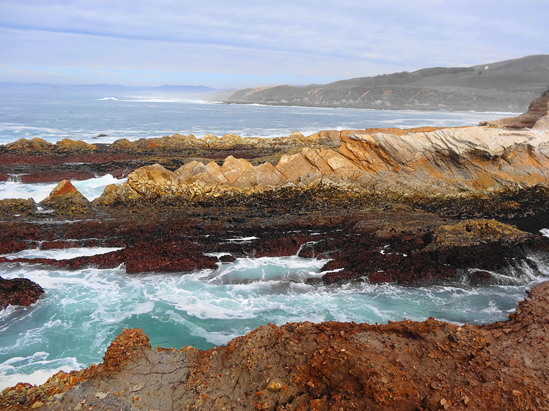Coastline in break zone, Spooners Cove
