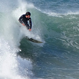 Windy day at Morro Bay, Morro Rock