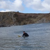 Three cliffs, still smiling., Three Cliffs Bay