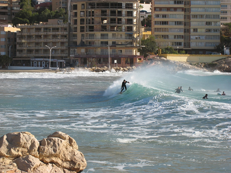 Surf en la Cala de Finestrat, Playa Finestrat