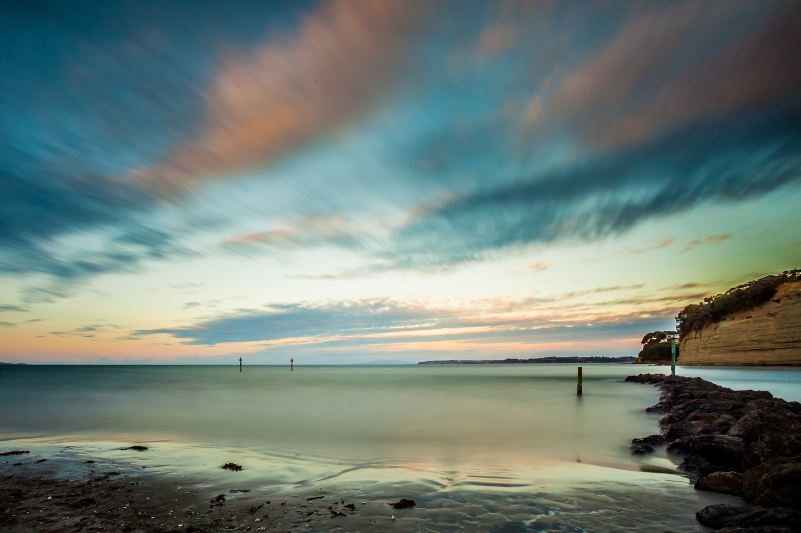 Orewa and dusk, Orewa Beach