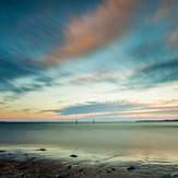 Orewa and dusk, Orewa Beach