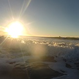 Early bird catches the worm, Ocean Beach