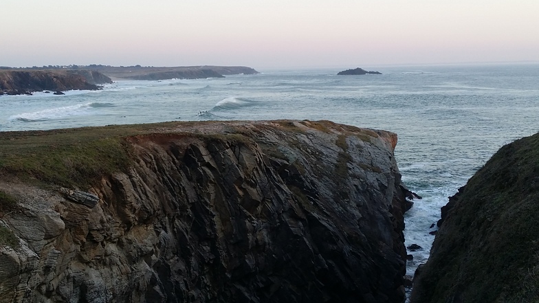 La cote Sauvage from the hills, Port Blanc