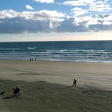 Small swell autumn afternoon, Wharariki Beach