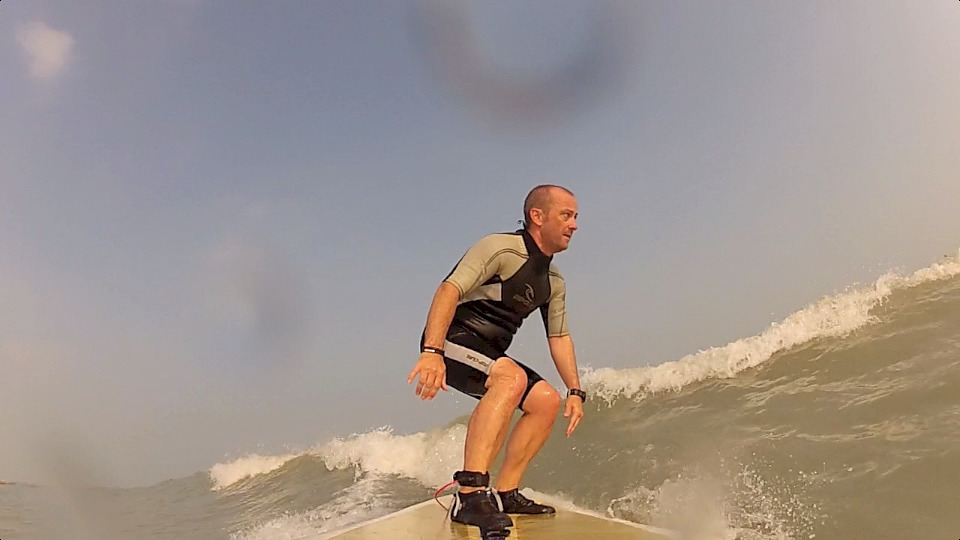 Surfing in Kuwait - between Mangaf & Messilah
