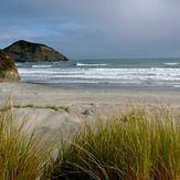 Cross-off wind, Wharariki Beach