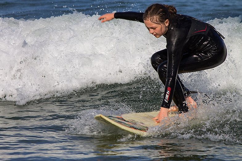 Ella Perfecting Her Craft, Wells Beach