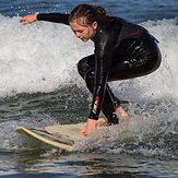 Ella Perfecting Her Craft, Wells Beach